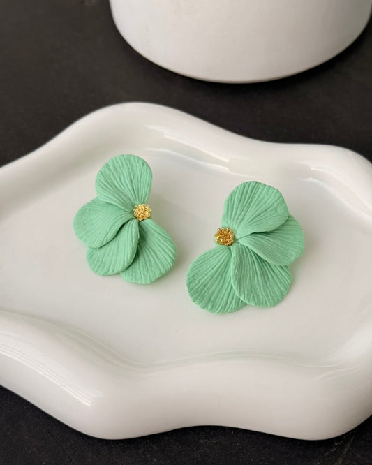 aros cayena verdes cremita