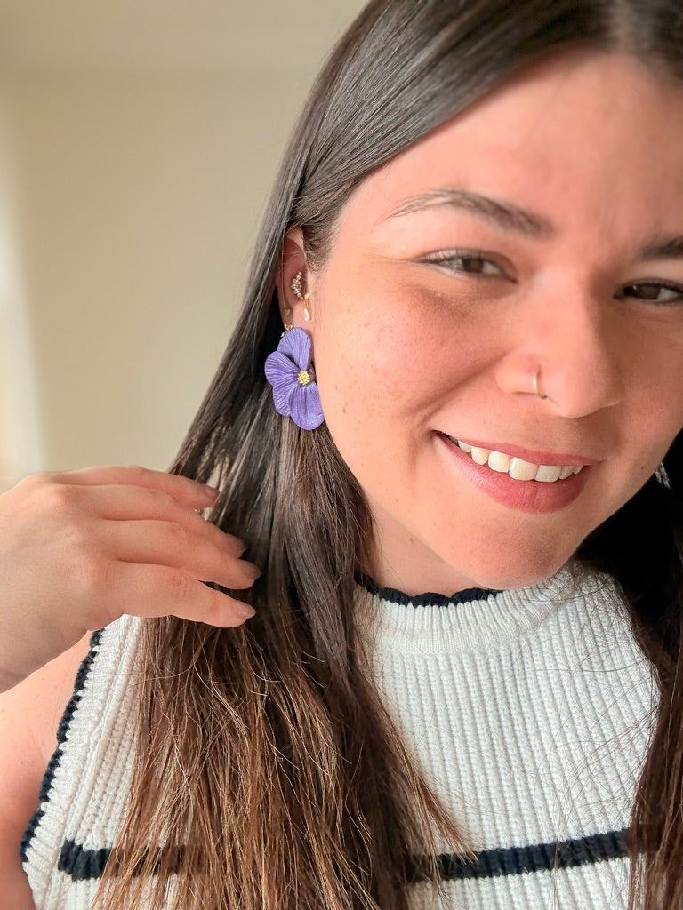 Aros Cayena M | Morado
