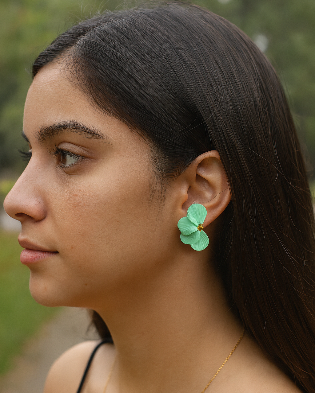 aros cayena M verde mente