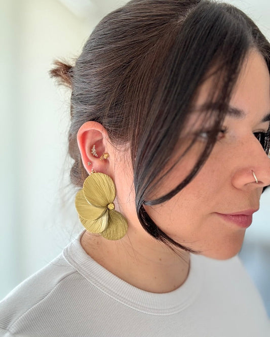 aros cayena dorados