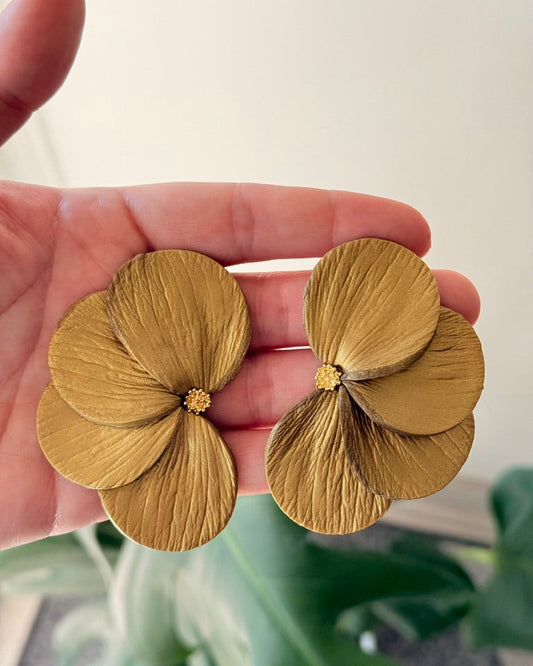 aros cayena dorados