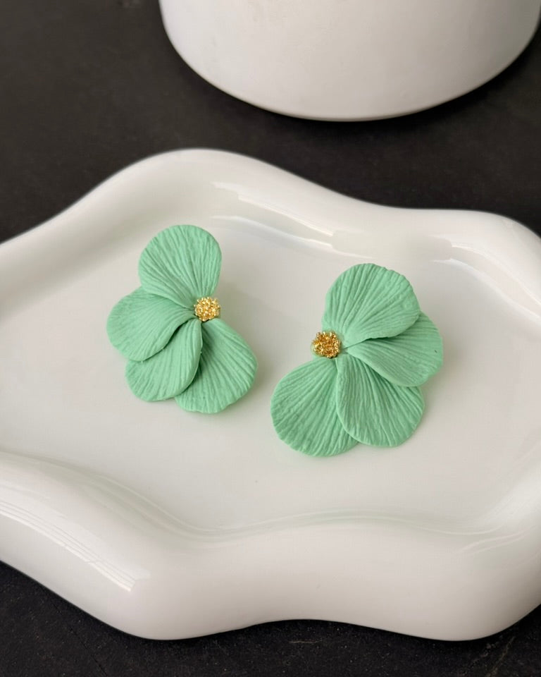 aros cayena verdes cremita