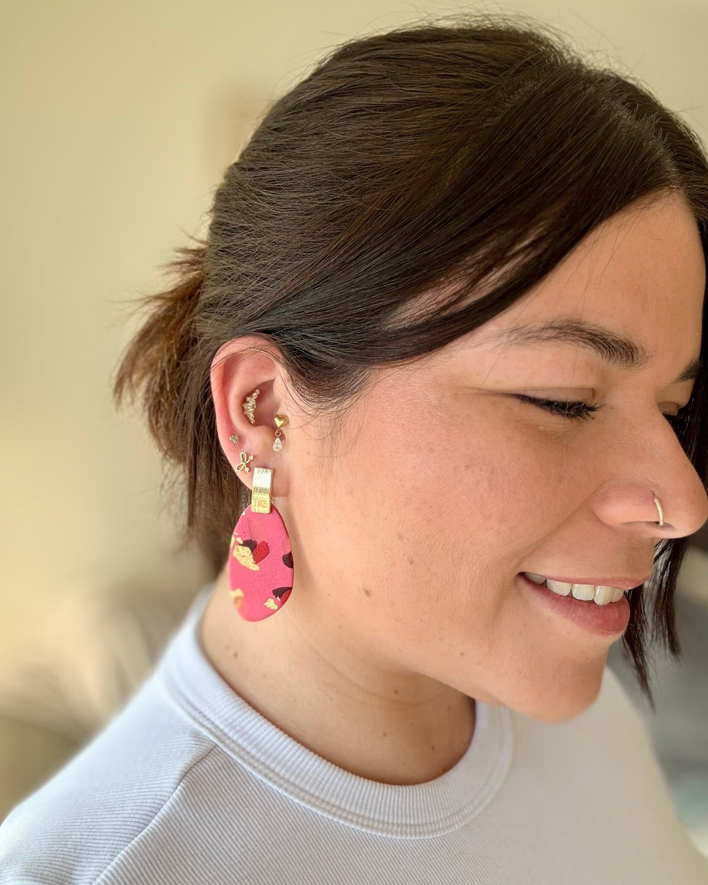 aros fatima rosados