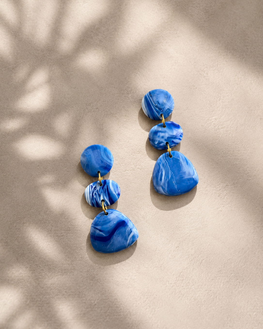 aros paris azul marmoleados